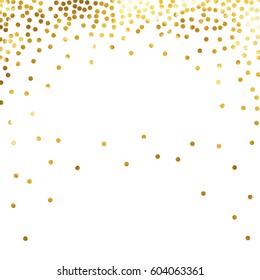 gold glitter background polka dot vector illustration