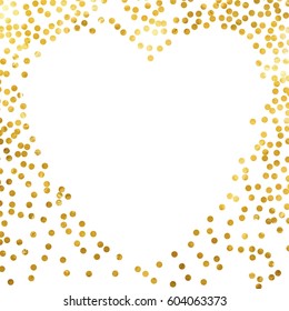 gold glitter background polka dot vector illustration