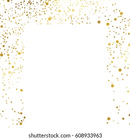 gold glitter background polka dot vector illustration