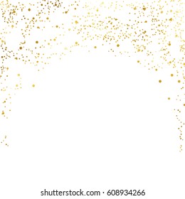 gold glitter background polka dot vector illustration