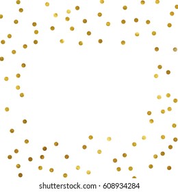 gold glitter background polka dot vector illustration