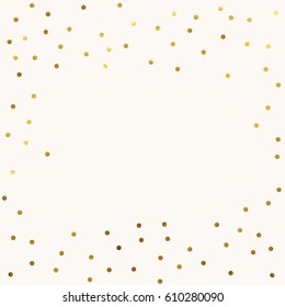 gold glitter background polka dot vector illustration