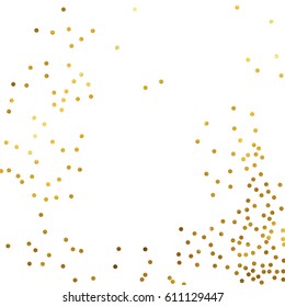 gold glitter background polka dot vector illustration