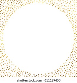 gold glitter background polka dot vector illustration