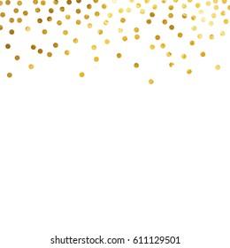 Gold Glitter Background Polka Dot Vector Stock Vector (Royalty Free ...