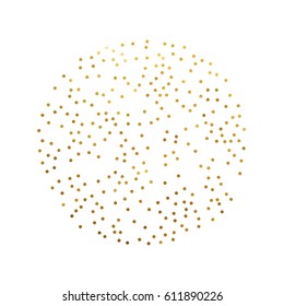 gold glitter background polka dot vector illustration