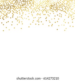 gold glitter background polka dot vector illustration