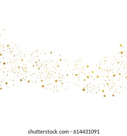 gold glitter background polka dot vector illustration