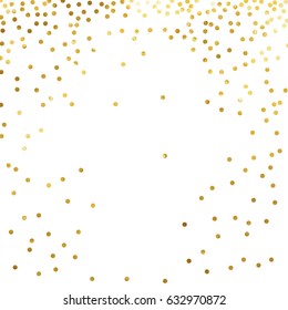 gold glitter background polka dot vector illustration