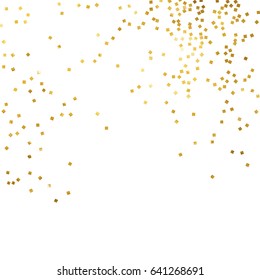 Gold Glitter Background Polka Dot Vector Stock Vector (Royalty Free ...