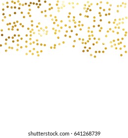 gold glitter background polka dot vector illustration