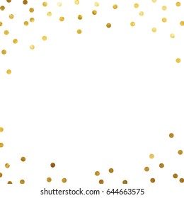 gold glitter background polka dot vector illustration