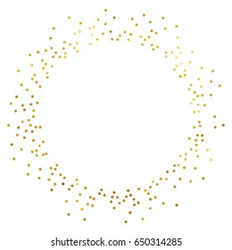 gold glitter background polka dot vector illustration