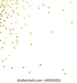 gold glitter background polka dot vector illustration