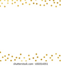 gold glitter background polka dot vector illustration