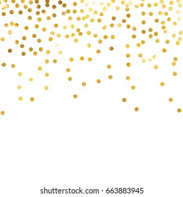 gold glitter background polka dot vector illustration