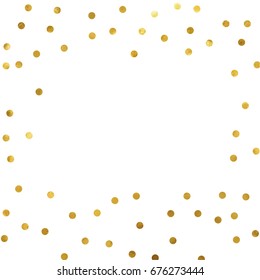 gold glitter background polka dot vector illustration