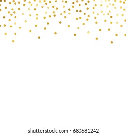 gold glitter background polka dot vector illustration