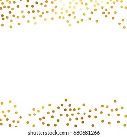 gold glitter background polka dot vector illustration
