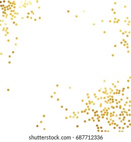 Gold Glitter Background Polka Dot Vector Stock Vector (Royalty Free ...