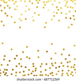 Gold Glitter Background Polka Dot Vector Stock Vector (Royalty Free ...