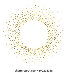 gold glitter background polka dot vector illustration