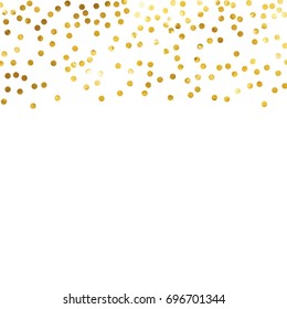 gold glitter background polka dot vector illustration