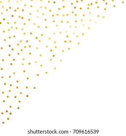 gold glitter background polka dot vector illustration
