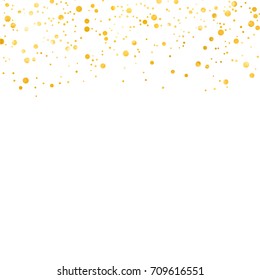 gold glitter background polka dot vector illustration
