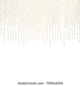 gold glitter background polka dot vector illustration