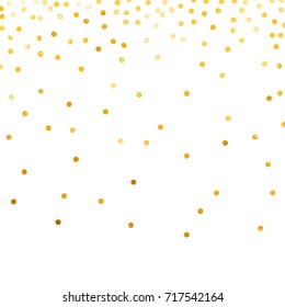 Gold Glitter Background Polka Dot Vector Stock Vector (Royalty Free ...