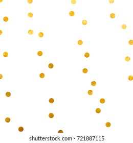 gold glitter background polka dot vector illustration