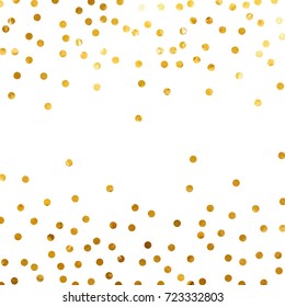 gold glitter background polka dot vector illustration