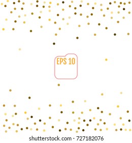 gold glitter background polka dot vector illustration
