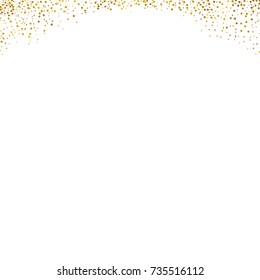 gold glitter background polka dot vector illustration