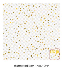 gold glitter background polka dot vector illustration