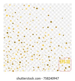 gold glitter background polka dot vector illustration