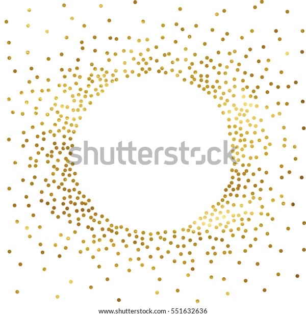 Gold Glitter Background Polka Dot Vector Stock Vector (Royalty Free ...