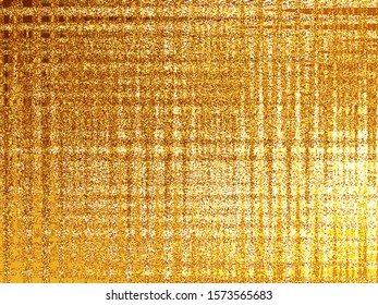 Gold glitter background with sequins, abstraction