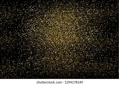 Gold glitter background, vector. Golden glitter background for web site, cover, wallpaper and banner. Backdrop for brochure, layout, flyer and leaflet. Creative abstract concept, vector illustration