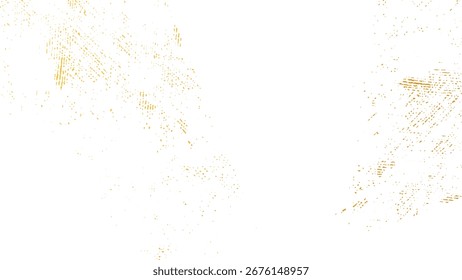 Gold Glitter Bright Dust Splatter. Explosión de fuegos artificiales sobre fondo blanco