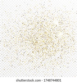 Gold Glitter Confetti Backdrop Isolated On Stock Vector (royalty Free 