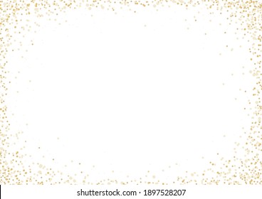 Gold Glitter Confetti Border Celebration Party Background