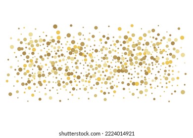 Gold glitter confetti, great design for any purpose. Party decor. Abstract art vector. Concept art. Vintage retro. Surprise decoration. Art design.