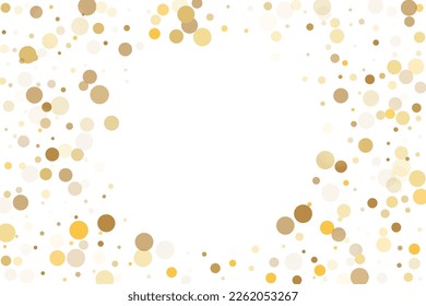 Gold glitter confetti, great design for any purpose. Party decor. Abstract art vector. Concept art. Vintage retro. Surprise decoration. Art design.