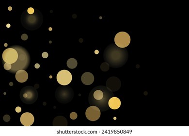 Gold glitter confetti, great design for any purpose. Party decor. Abstract art vector. Concept art. Vintage retro. Surprise decoration. Art design.