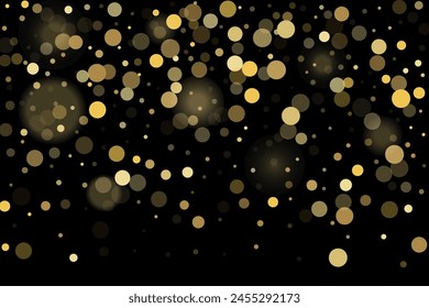 Gold glitter confetti, great design for any purpose. Party decor. Abstract art vector. Concept art. Vintage retro. Surprise decoration. Art design.