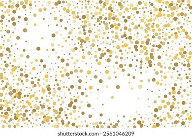 Gold glitter confetti, great design for any purpose. Party decor. Abstract art vector. Concept art. Vintage retro. Surprise decoration. Art design.