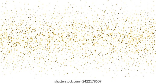 gold glitter confetti on white background. gold Sparkles Abstract Background.