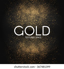 Gold Glitter Dust Texture.Gold Particles. Luxury Design. Vector illustration